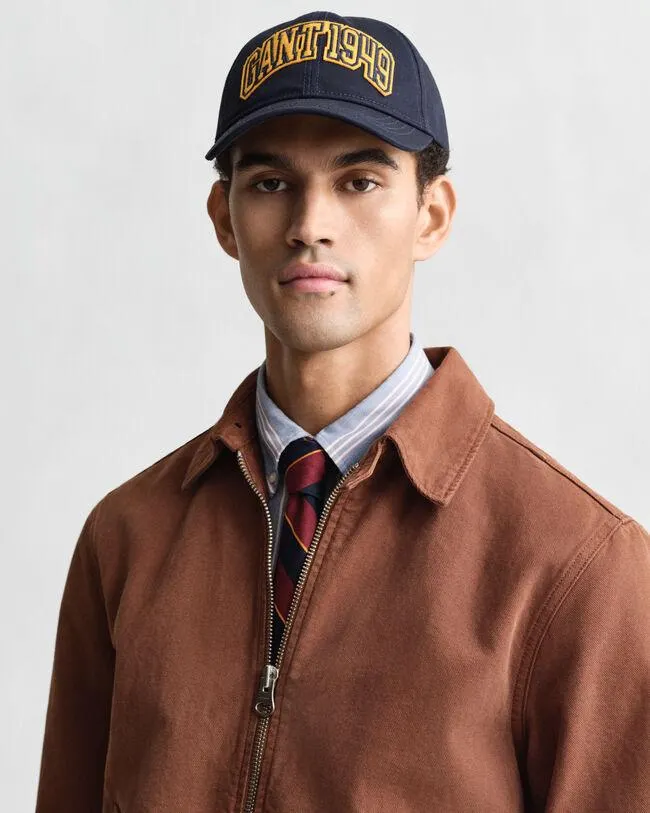 Kuvioitu puuvillatvillikankainen lippalakki