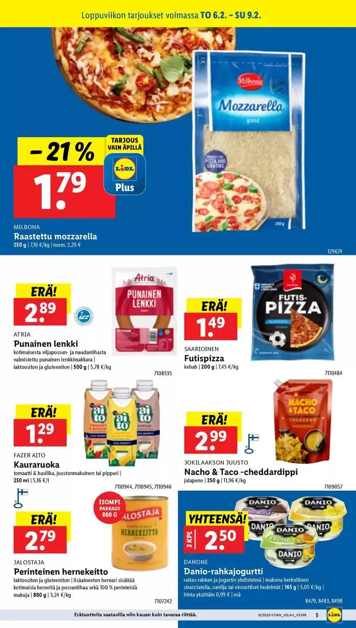 Lidl tarjoukset voimassa alkaen 3. helmikuuta - 12. helmikuuta 2025 - Tarjouslehti sivu 5
