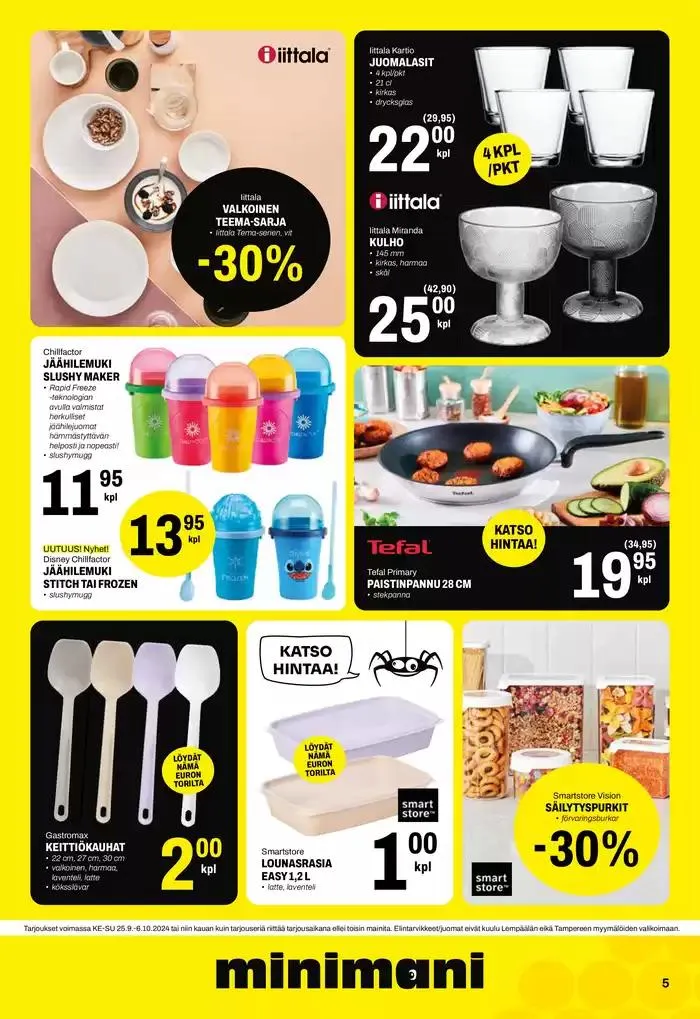 Minimani Yhtiöt Oy voimassa alkaen 26. syyskuuta - 10. lokakuuta 2024 - Tarjouslehti sivu 6