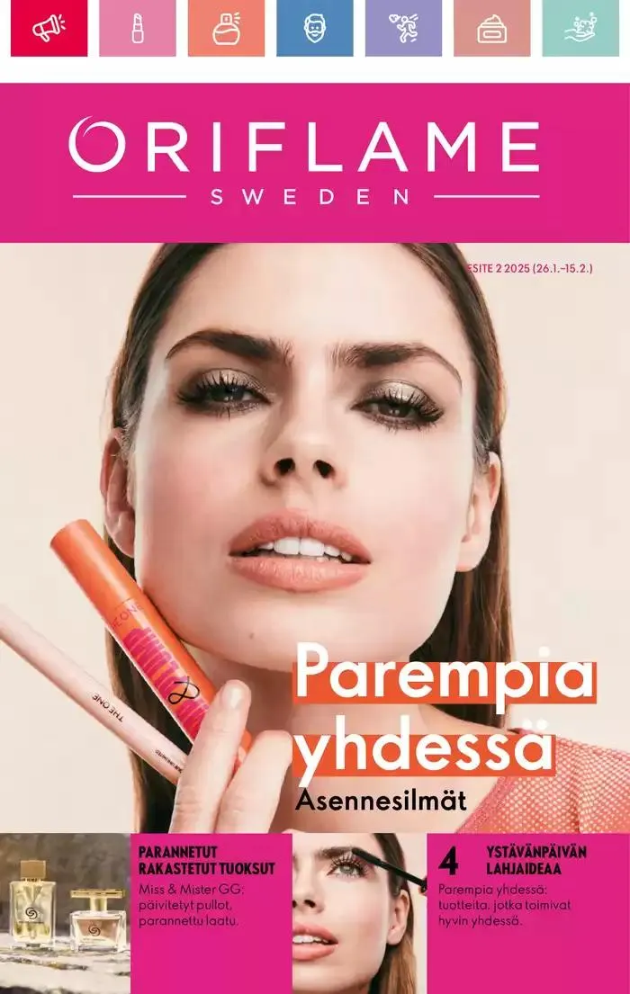 Oriflame tarjoukset voimassa alkaen 26. tammikuuta - 9. helmikuuta 2025 - Tarjouslehti sivu 1