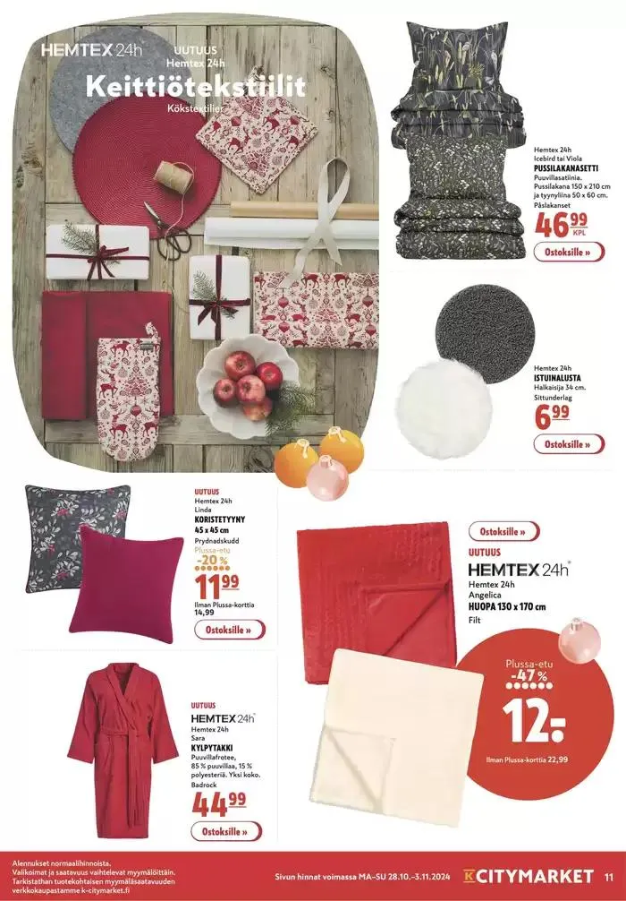 K-citymarket tarjoukset voimassa alkaen 29. lokakuuta - 12. marraskuuta 2024 - Tarjouslehti sivu 2
