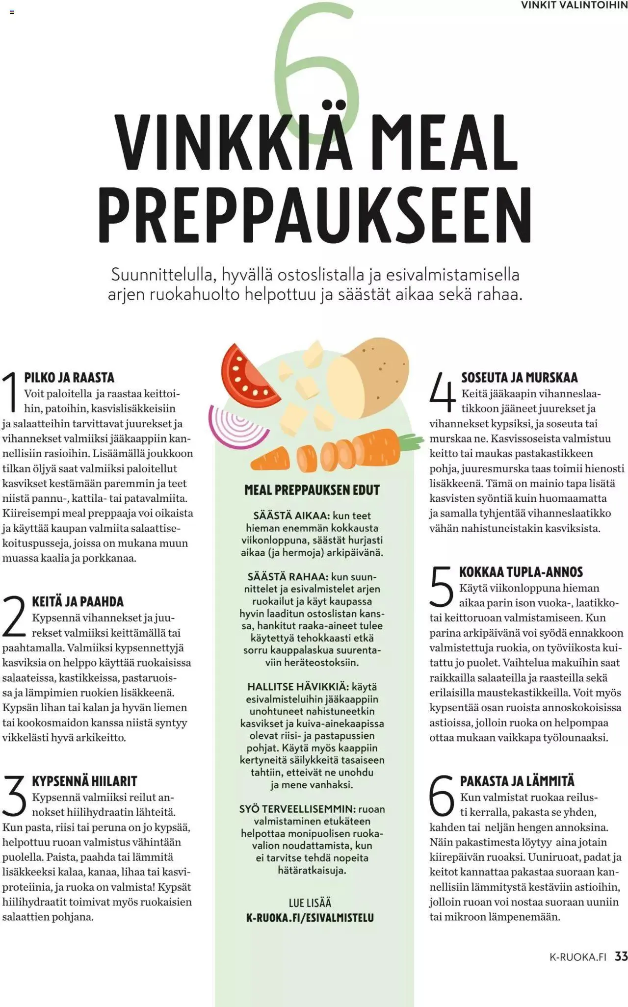 K-Market tarjoukset K-Ruoka 9/2023 voimassa alkaen 30. elokuuta - 3. lokakuuta 2023 - Tarjouslehti sivu 33