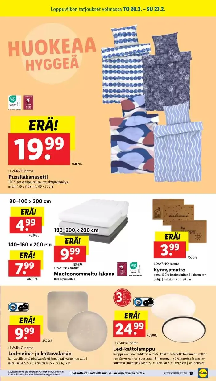 Huippudiilit ja alennukset voimassa alkaen 17. helmikuuta - 26. helmikuuta 2025 - Tarjouslehti sivu 19