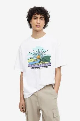 Painokuvallinen T-paita Loose Fit