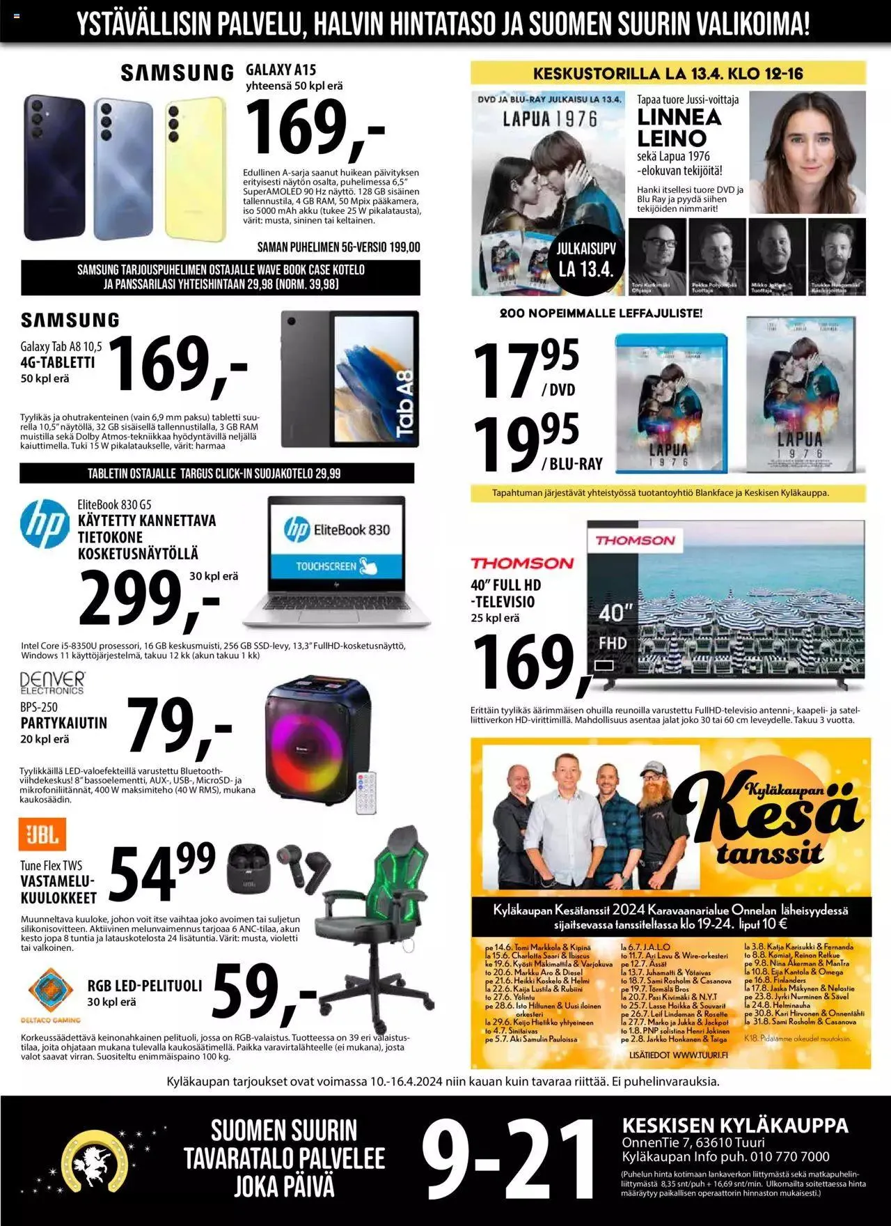 Tuuri tarjoukset voimassa alkaen 10. huhtikuuta - 16. huhtikuuta 2024 - Tarjouslehti sivu