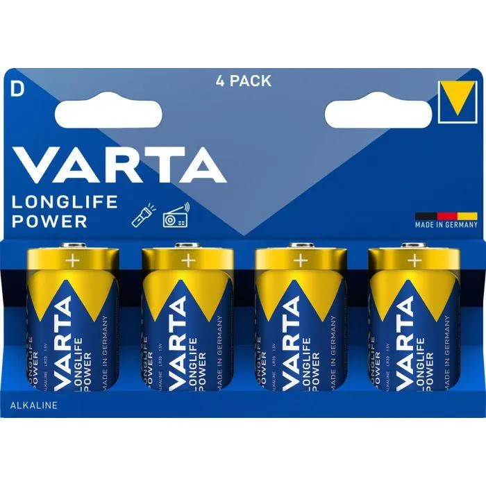 VARTA PARISTO LONGLIFE POWER D 4 PACK