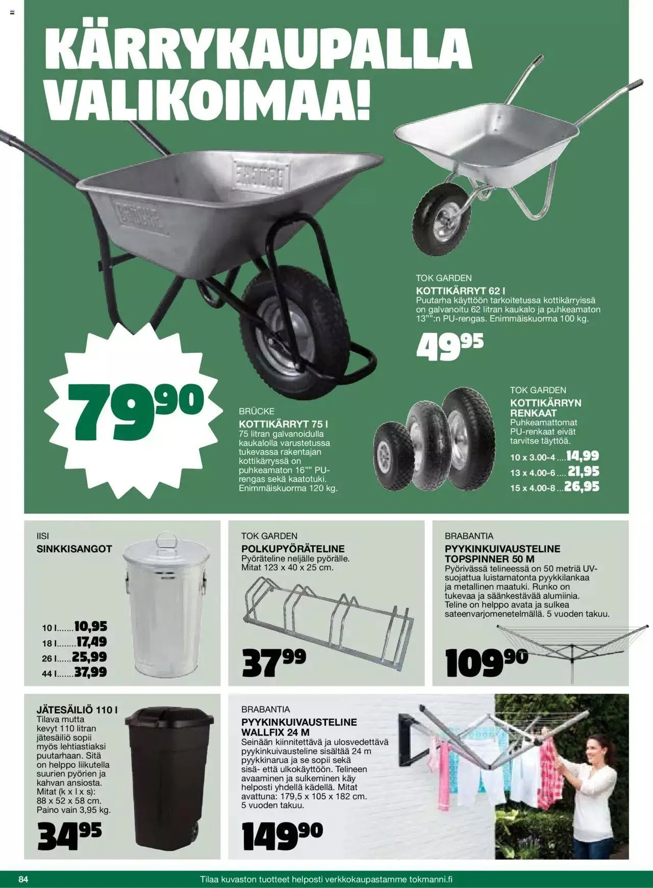 Tokmanni - Kesä 2024 voimassa alkaen 1. huhtikuuta - 31. joulukuuta 2024 - Tarjouslehti sivu 84