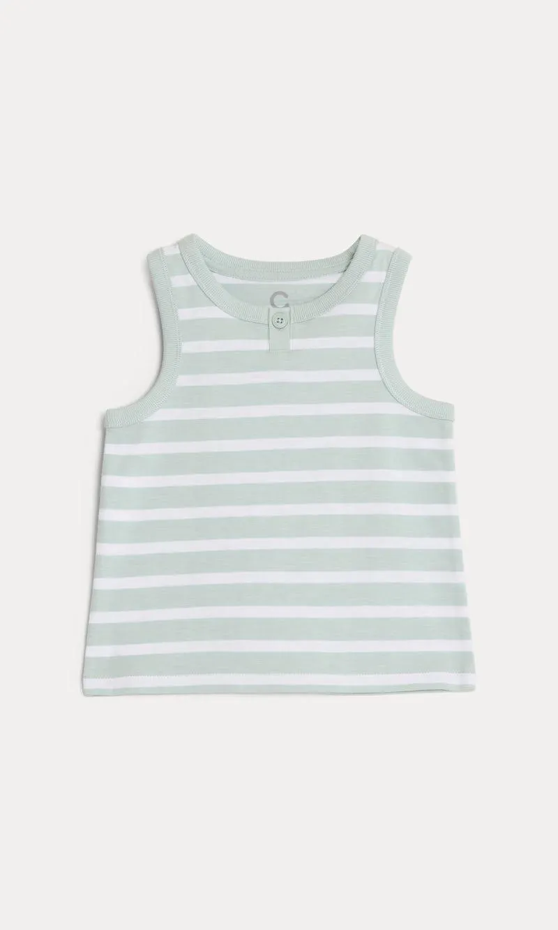 Singlet -toppi raidallinen