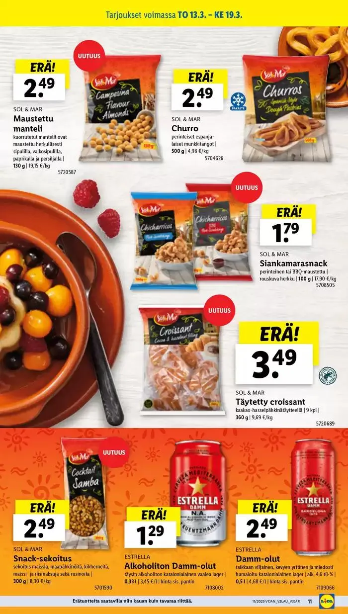 Lidl tarjoukset voimassa alkaen 10. maaliskuuta - 19. maaliskuuta 2025 - Tarjouslehti sivu 13