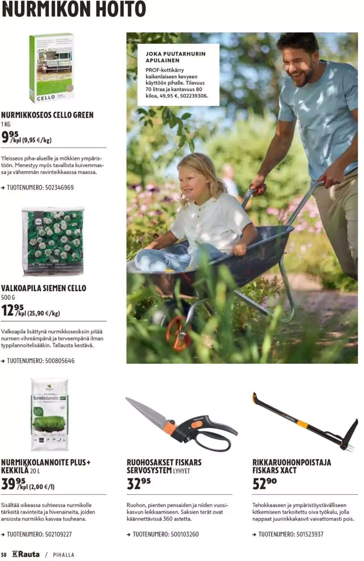 K-Rauta - Pihalla 2023 voimassa alkaen 27. maaliskuuta - 31. joulukuuta 2023 - Tarjouslehti sivu 58
