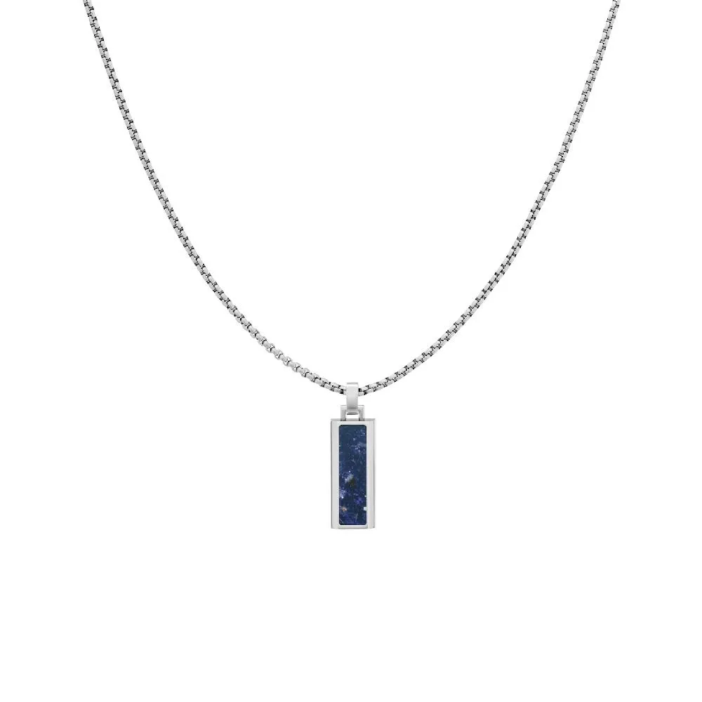 Tommy Hilfiger Semi Precious on Metal kaulakoru, hopeanvärinen