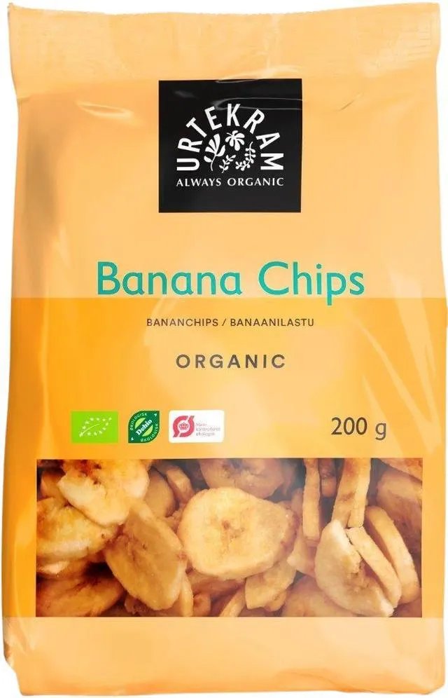 URTEKRAM Luomu Banaanilastu 200g