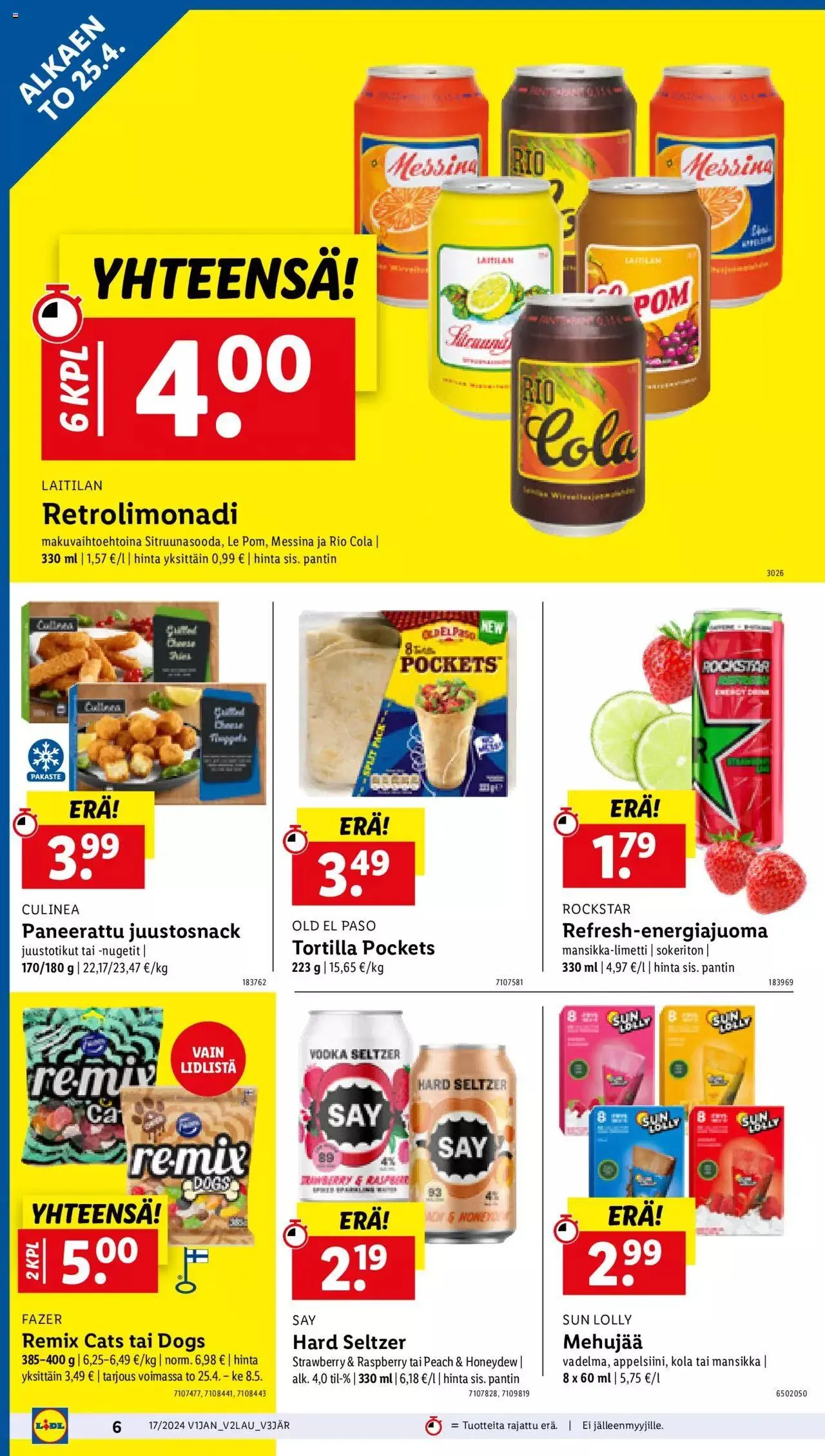 Lidl tarjoukset voimassa alkaen 25. huhtikuuta - 1. toukokuuta 2024 - Tarjouslehti sivu 8