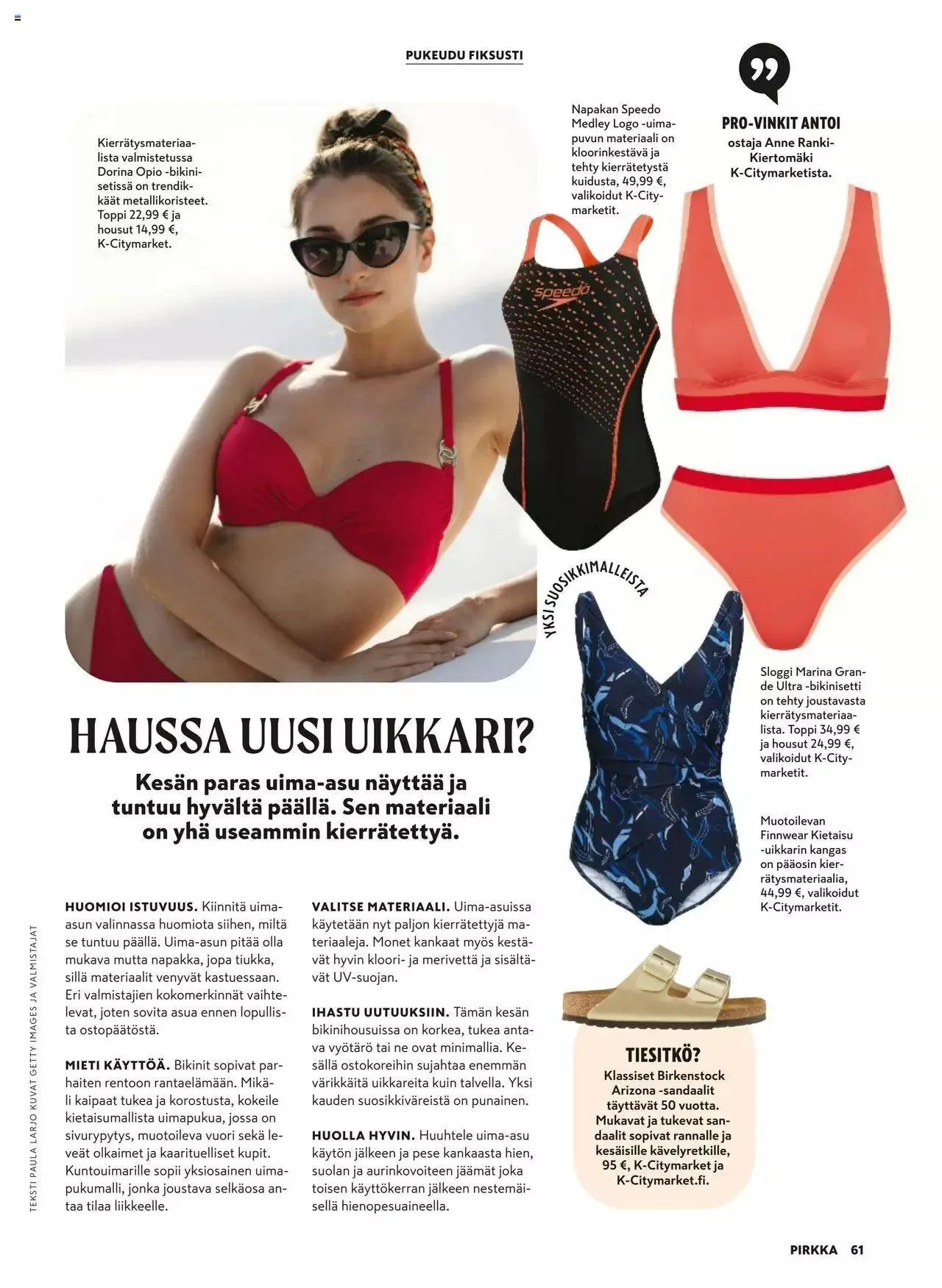 K-Market tarjoukset Pirkka 6–8/2023 voimassa alkaen 7. kesäkuuta - 29. elokuuta 2023 - Tarjouslehti sivu 61
