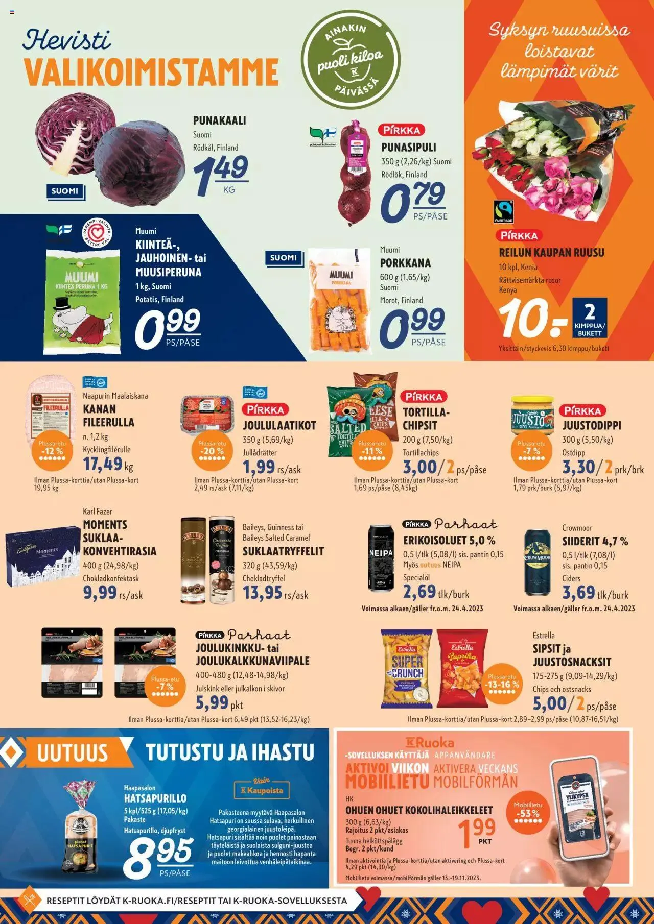 K-Supermarket tarjoukset voimassa alkaen 16. marraskuuta - 19. marraskuuta 2023 - Tarjouslehti sivu 2