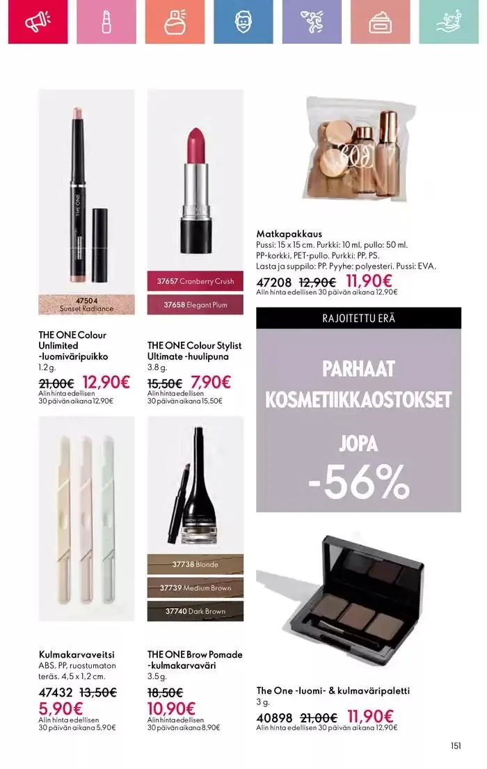 Oriflame tarjoukset voimassa alkaen 9. maaliskuuta - 29. maaliskuuta 2025 - Tarjouslehti sivu 149