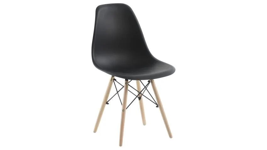 TIME-tuoli Musta/tammi