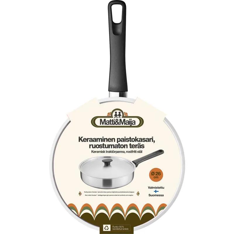 Paistokasari Matti&Maija 26 cm Ceramic