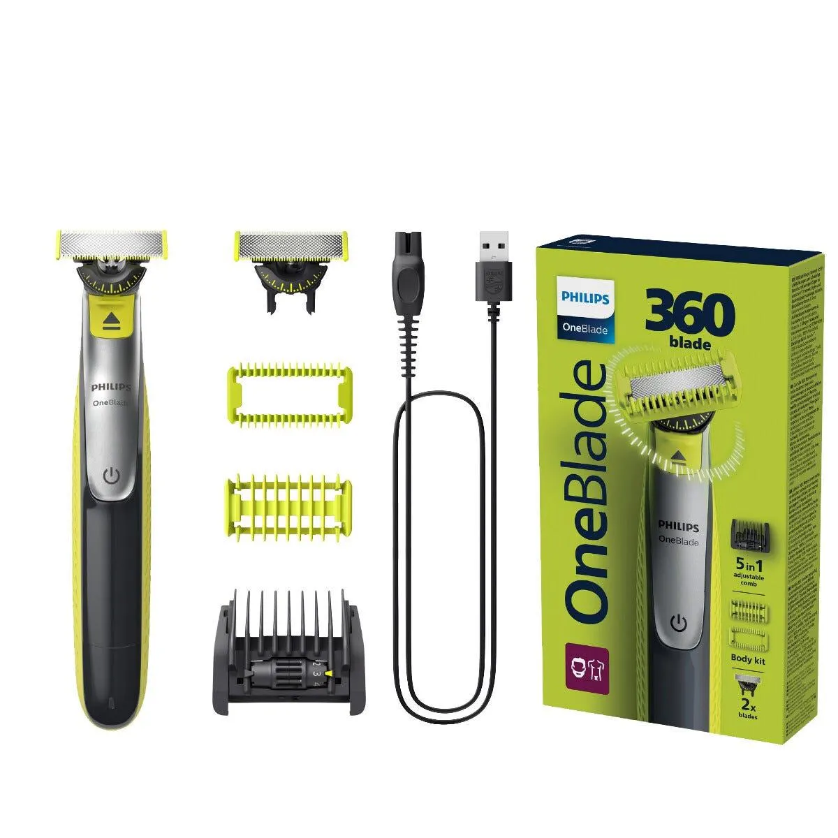 Philips OneBlade Face and Body QP2834/23 Sähkökäyttöinen partahöylä