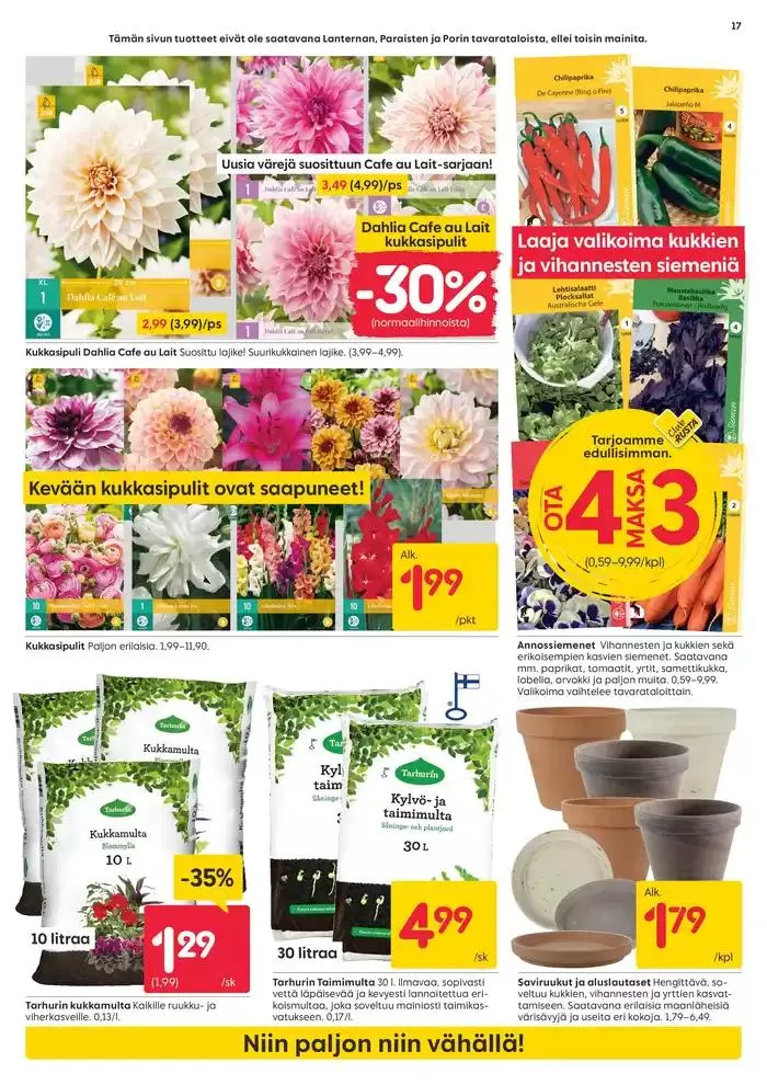 Rusta tarjoukset voimassa alkaen 16. maaliskuuta - 16. maaliskuuta 2025 - Tarjouslehti sivu 17