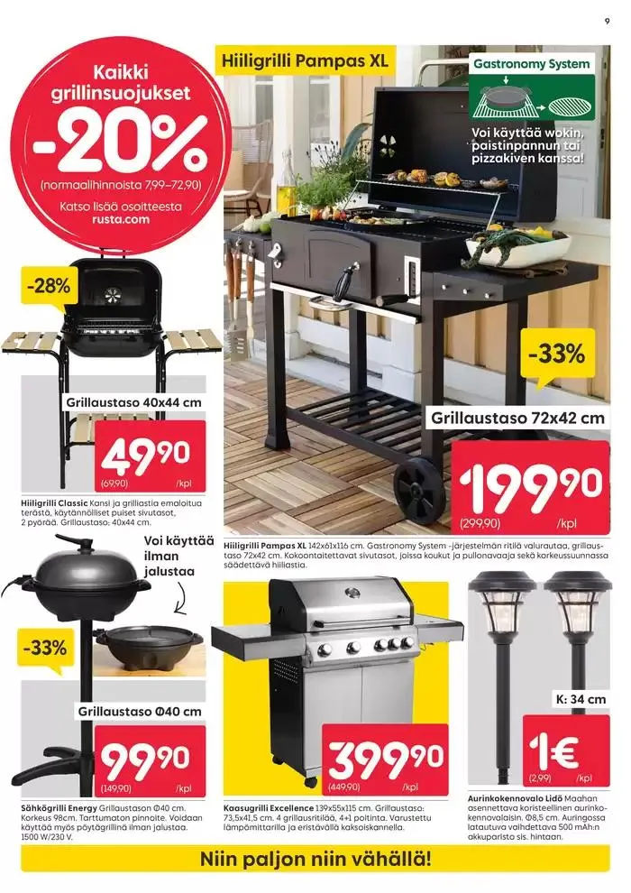 Rusta tarjoukset voimassa alkaen 16. maaliskuuta - 16. maaliskuuta 2025 - Tarjouslehti sivu 9