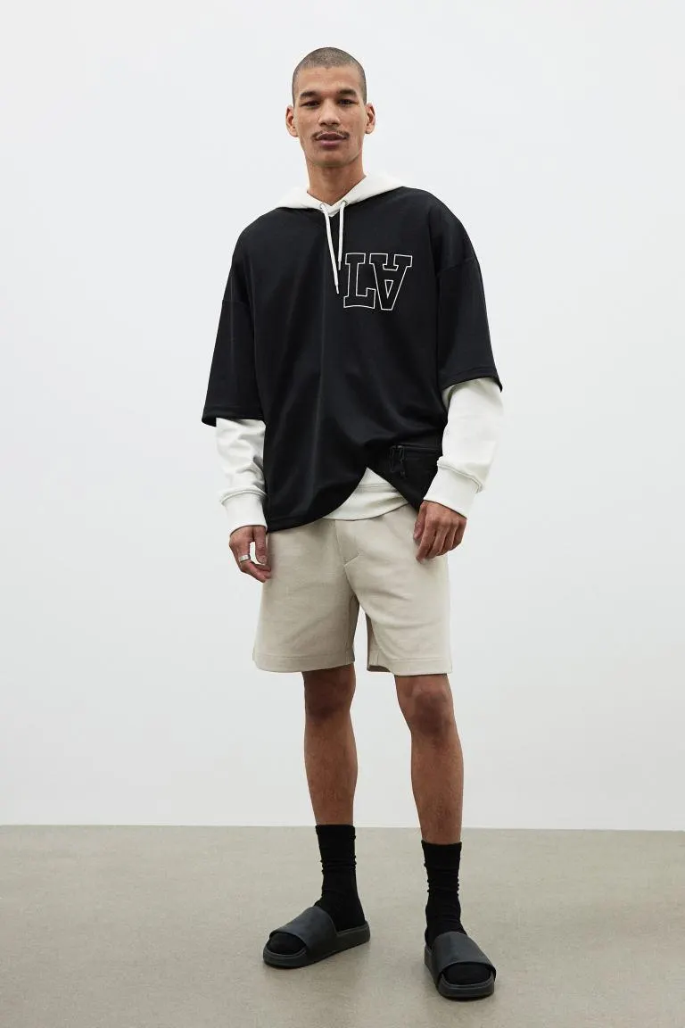 Painokuvallinen mesh-T-paita Oversized Fit