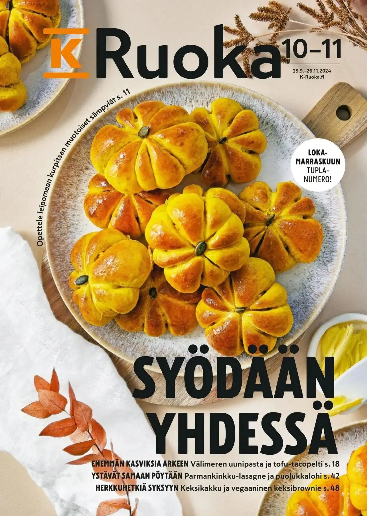 K-Market - K-Ruoka voimassa alkaen 25. syyskuuta - 26. marraskuuta 2024 - Tarjouslehti sivu 1