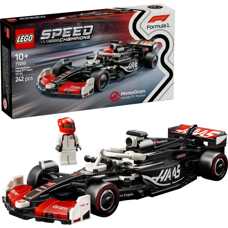LEGO Speed Champions 77250 MoneyGram Haas F1® Team VF-24 ‑kilpa-auto
