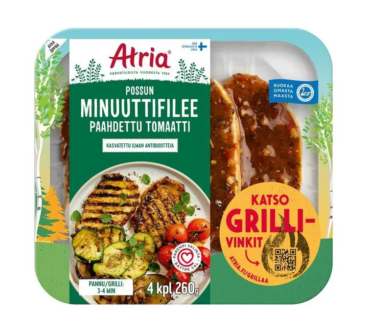Atria Possun Minuuttifilee Paahdettu Tomaatti 260g