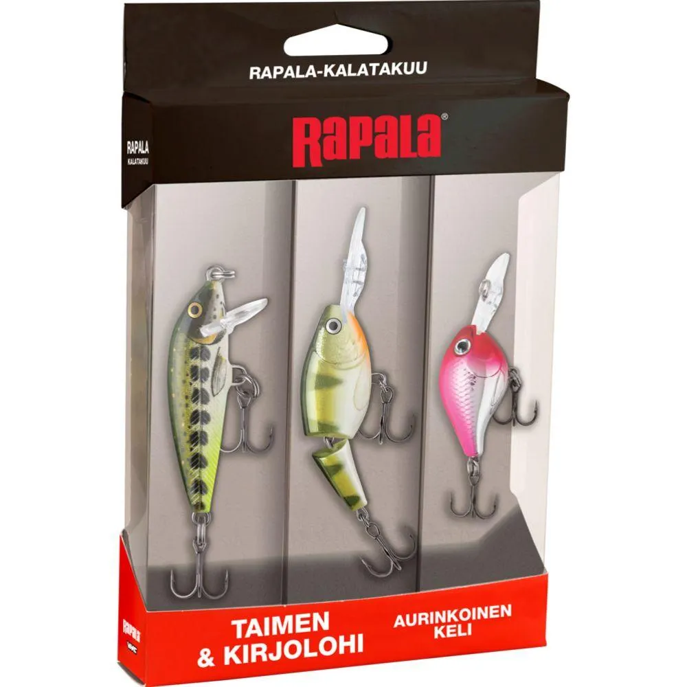 Rapala Kalatakuu viehesarja taimen, kirjolohi, aurinkoinen keli
