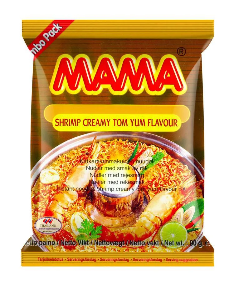 Mama Katkaravunmakuinen nuudeli creamy tom yum 90g