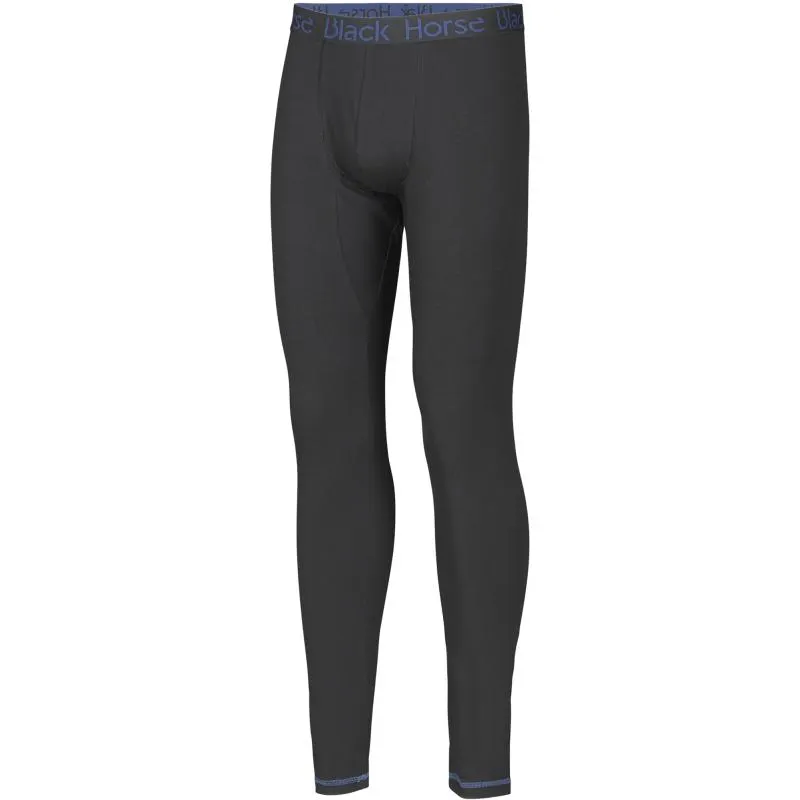 Miesten pitkät puuvillaiset alushousut Black Horse Black Stone