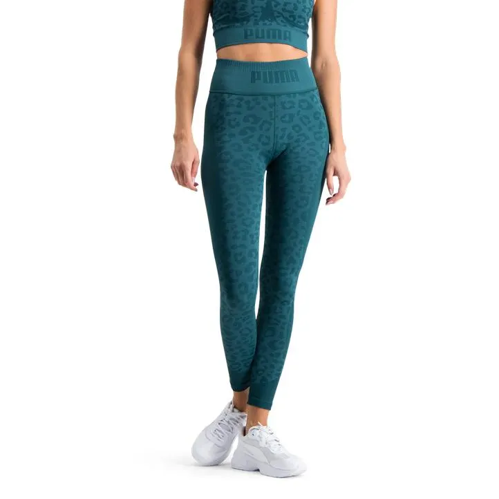 FormKnit Seamless High Waist 7/8 Tight, naisten treenitrikoot, Vihreä