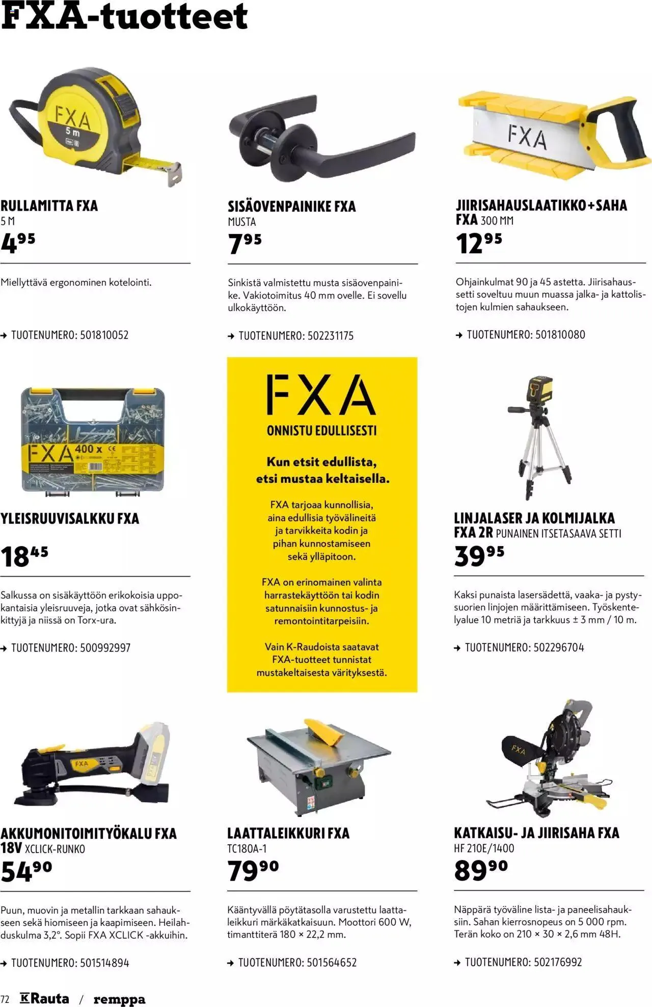 K-Rauta tarjoukset voimassa alkaen 8. tammikuuta - 5. helmikuuta 2024 - Tarjouslehti sivu 72