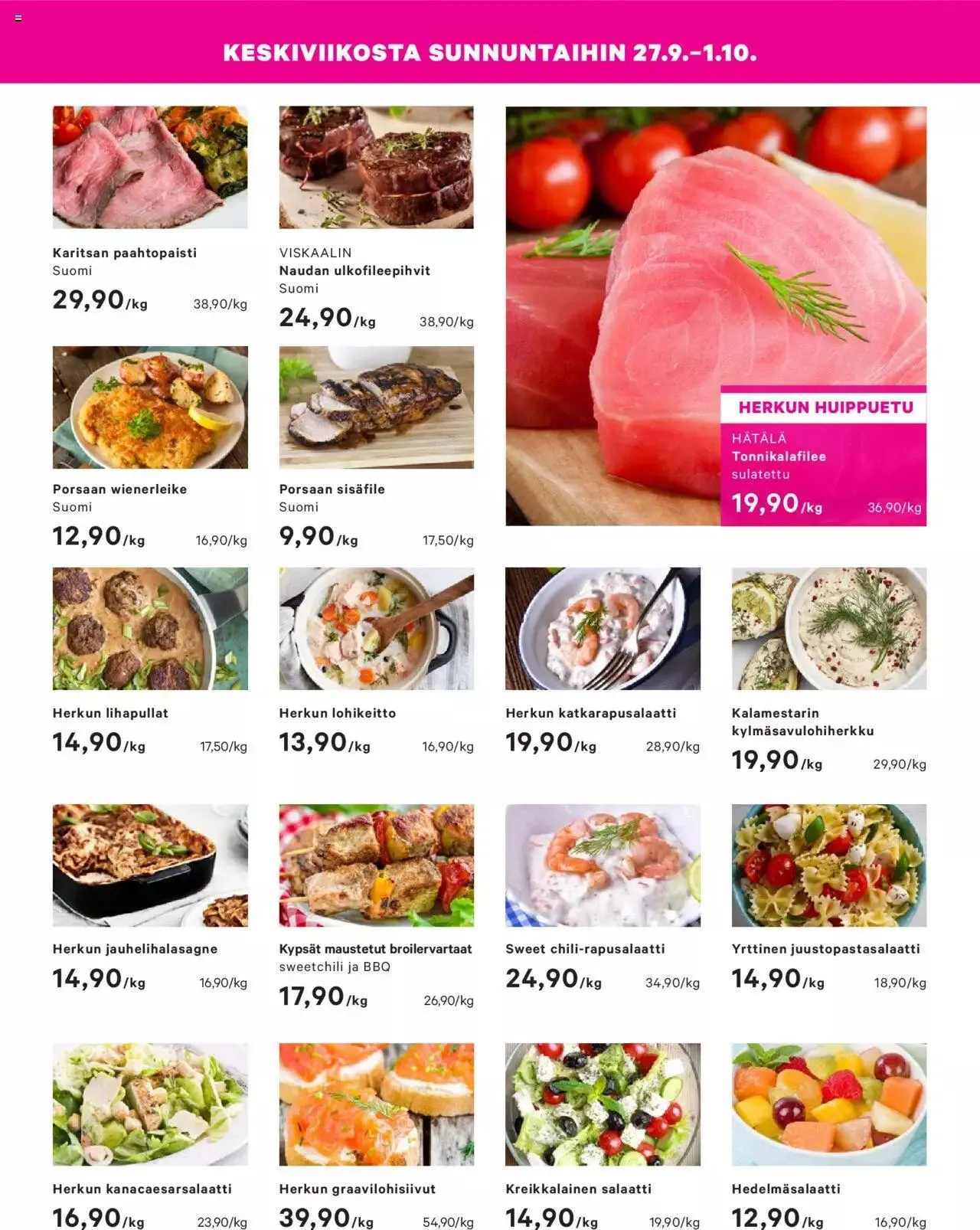 Sokos - Sokos Herkku Oulu Valkea 3+1 päivää syksy 2023 voimassa alkaen 27. syyskuuta - 1. lokakuuta 2023 - Tarjouslehti sivu 2