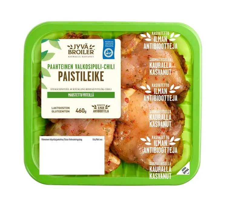 Jyväbroiler Broilerin Paistileike Paahteinen Valkosipuli-Chili 460g