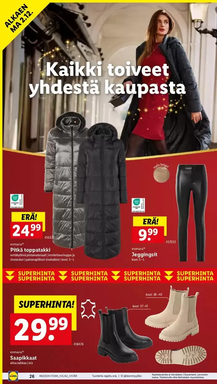 Löydä houkuttelevia tarjouksia voimassa alkaen 25. marraskuuta - 3. joulukuuta 2024 - Tarjouslehti sivu 30