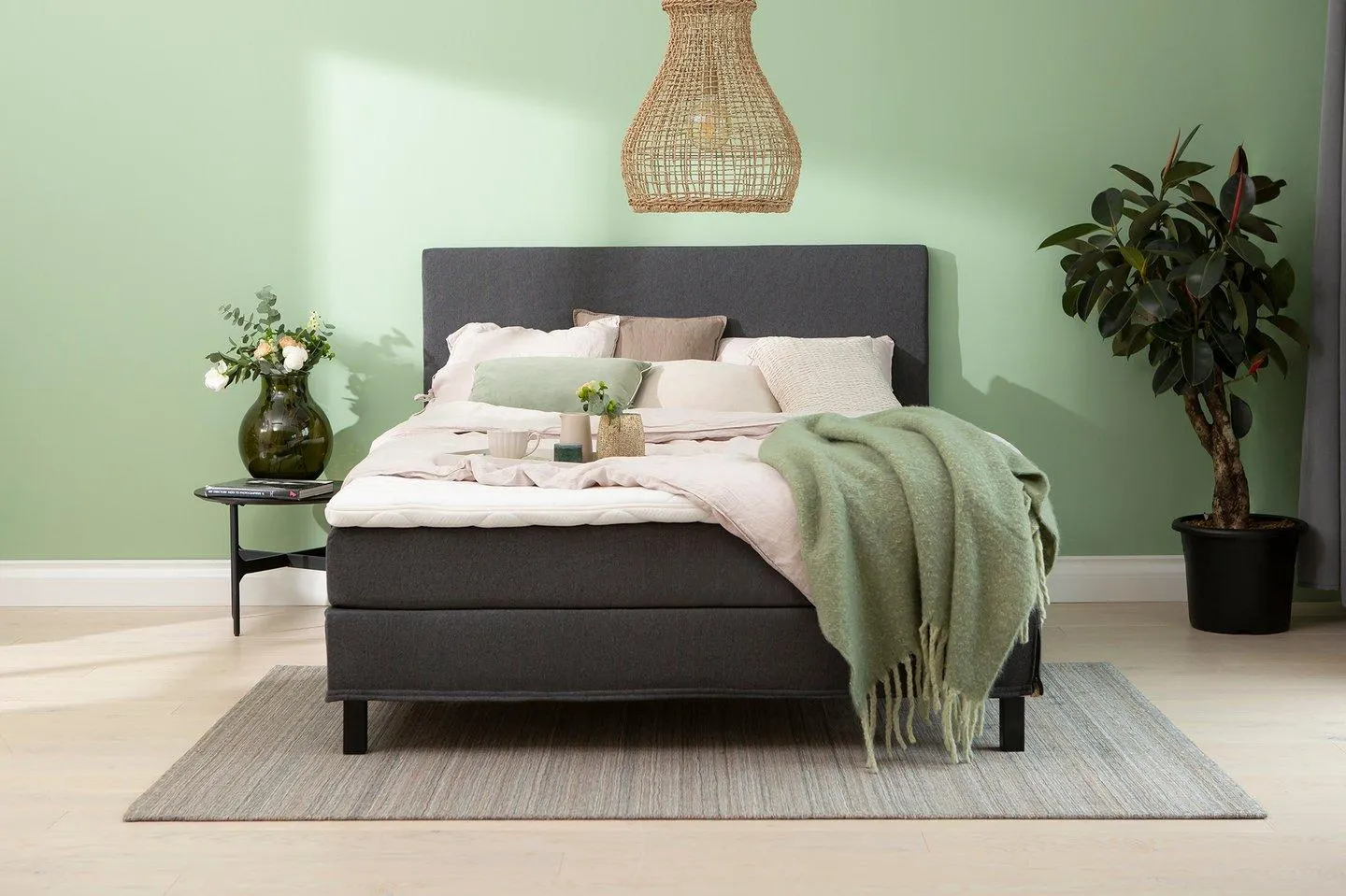 jenkkisänky 180x200 (bonnel) antrasiitti