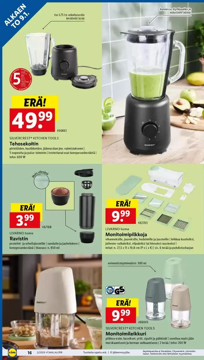 Tarjouksia tarjoushaukoille voimassa alkaen 6. tammikuuta - 15. tammikuuta 2025 - Tarjouslehti sivu 16