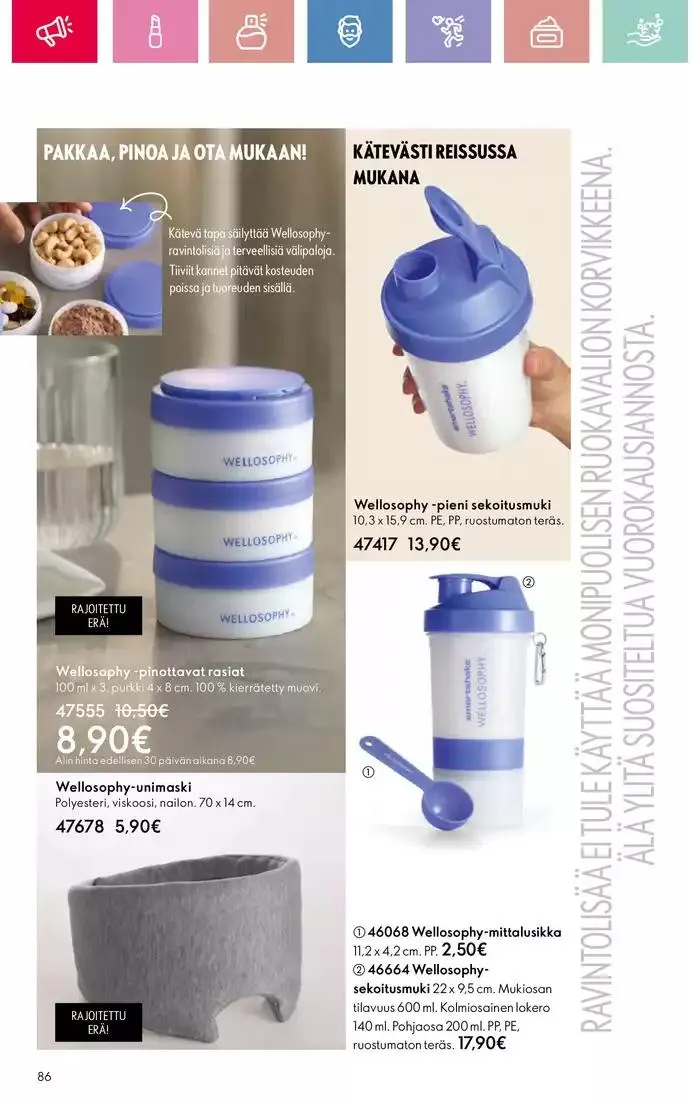 Oriflame tarjoukset voimassa alkaen 9. maaliskuuta - 29. maaliskuuta 2025 - Tarjouslehti sivu 86
