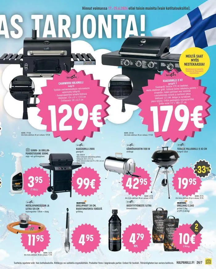Halpa Juhannus! voimassa alkaen 18. kesäkuuta - 25. kesäkuuta 2024 - Tarjouslehti sivu 9