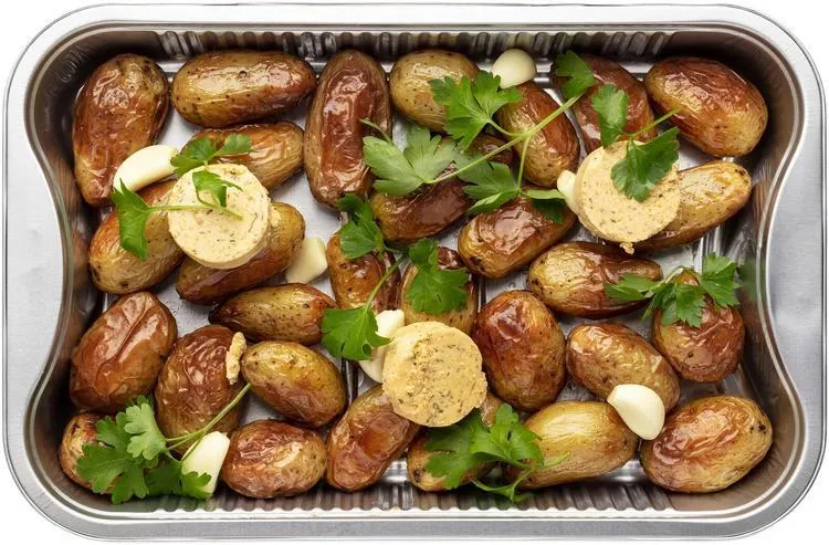 Herkku Grills Valkosipuli-yrttiperunat