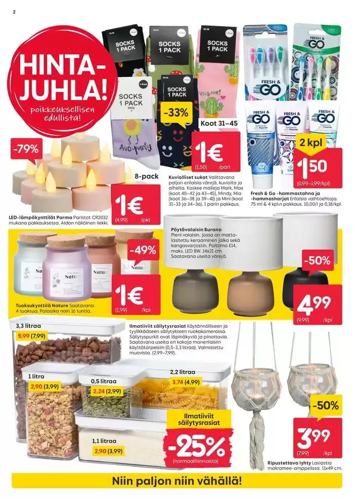 Rusta tarjoukset voimassa alkaen 16. maaliskuuta - 16. maaliskuuta 2025 - Tarjouslehti sivu 2