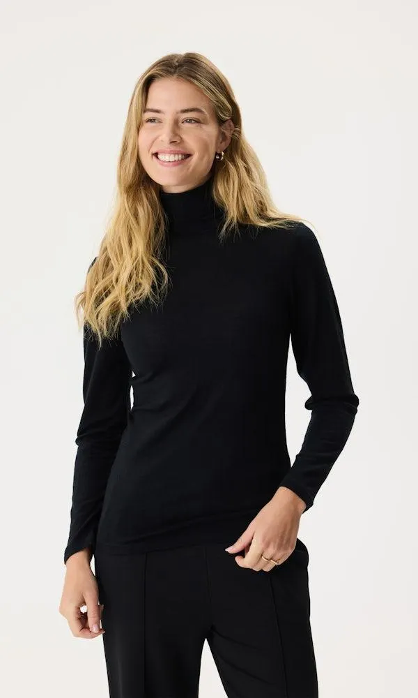 Pitkähihainen poolopusero merinovillaa