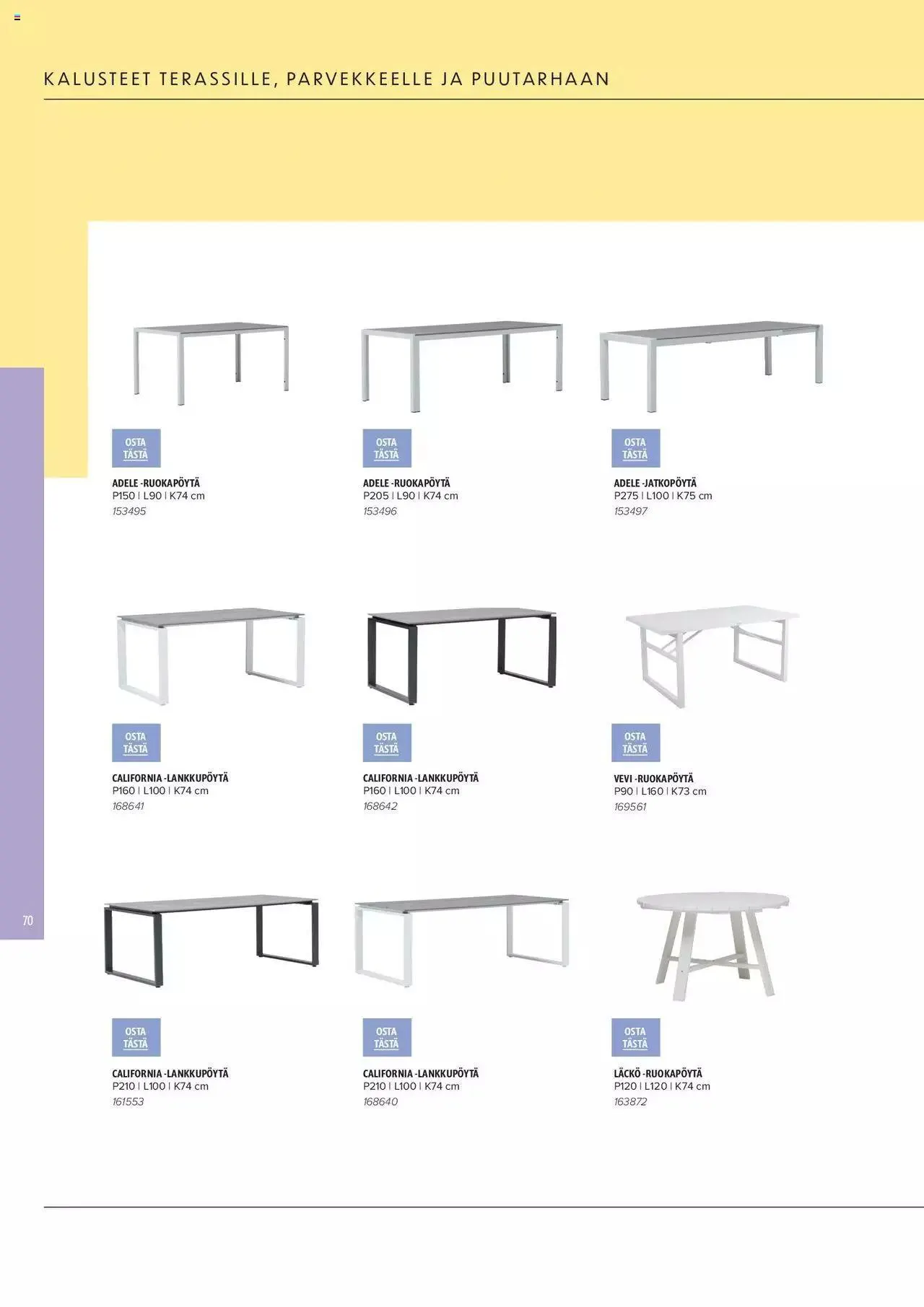 Masku tarjoukset - KESÄ 2024 voimassa alkaen 1. huhtikuuta - 31. joulukuuta 2024 - Tarjouslehti sivu 70
