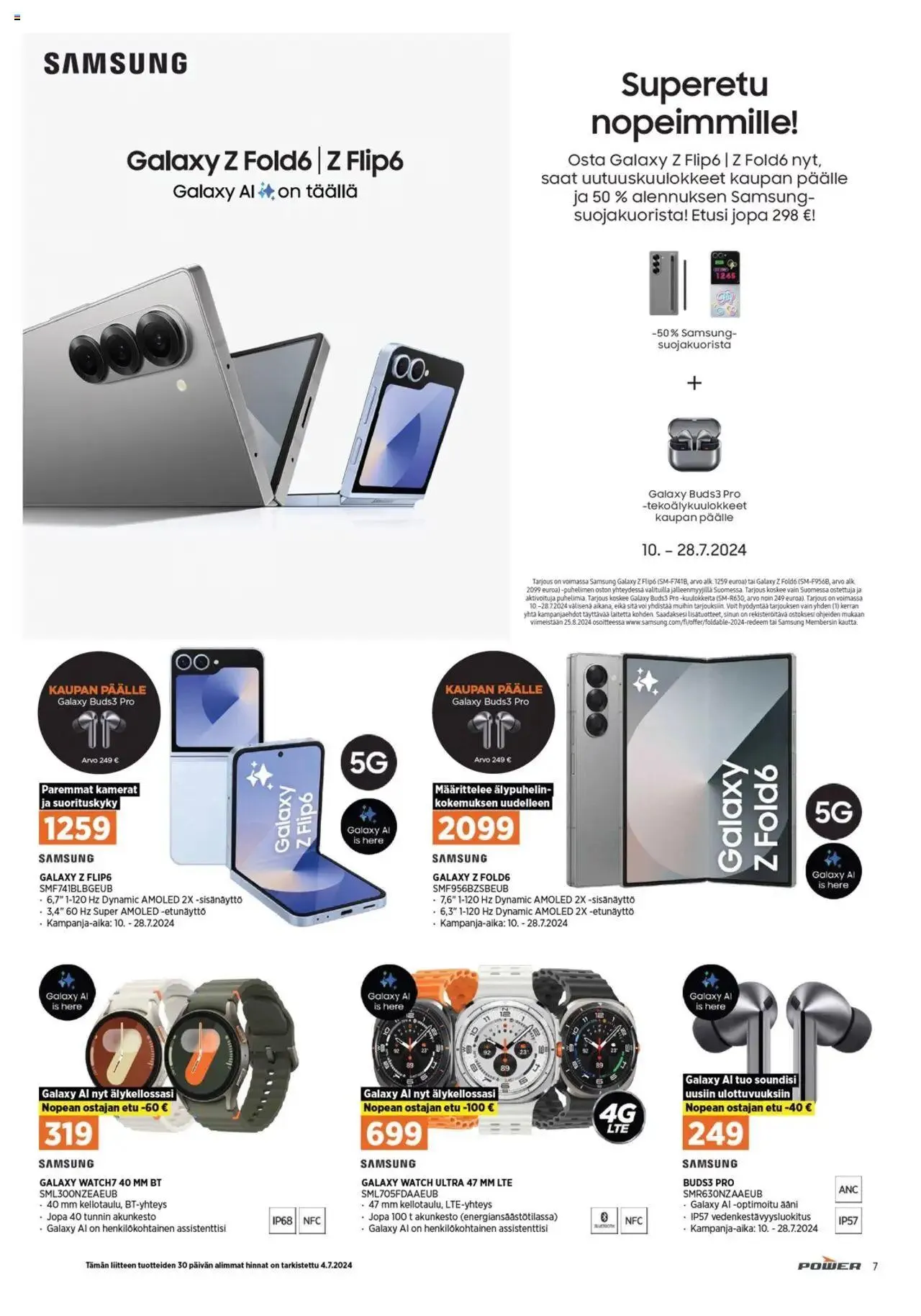 Power tarjoukset voimassa alkaen 15. heinäkuuta - 21. heinäkuuta 2024 - Tarjouslehti sivu 7
