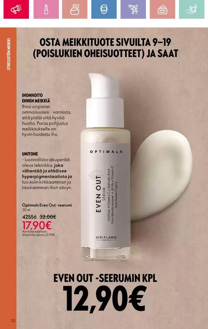 Oriflame tarjoukset voimassa alkaen 9. maaliskuuta - 29. maaliskuuta 2025 - Tarjouslehti sivu 22