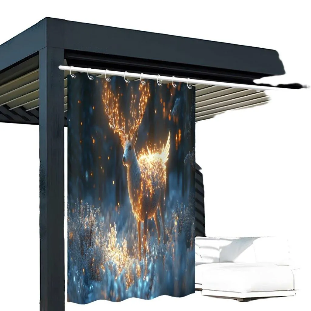 Polyesteri Ulkokäyttöön Vesitiivis Väliseinä Peura Kuviolla Pickify, 1PC-180X243cm/71*96in