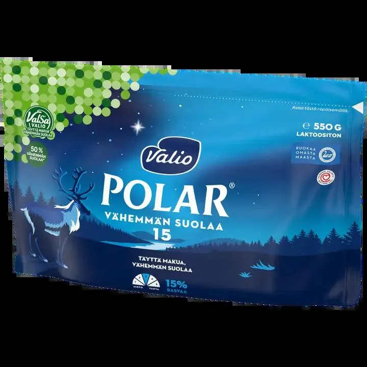 Valio Polar® Vähemmän suolaa 15 % e550 g ValSa®