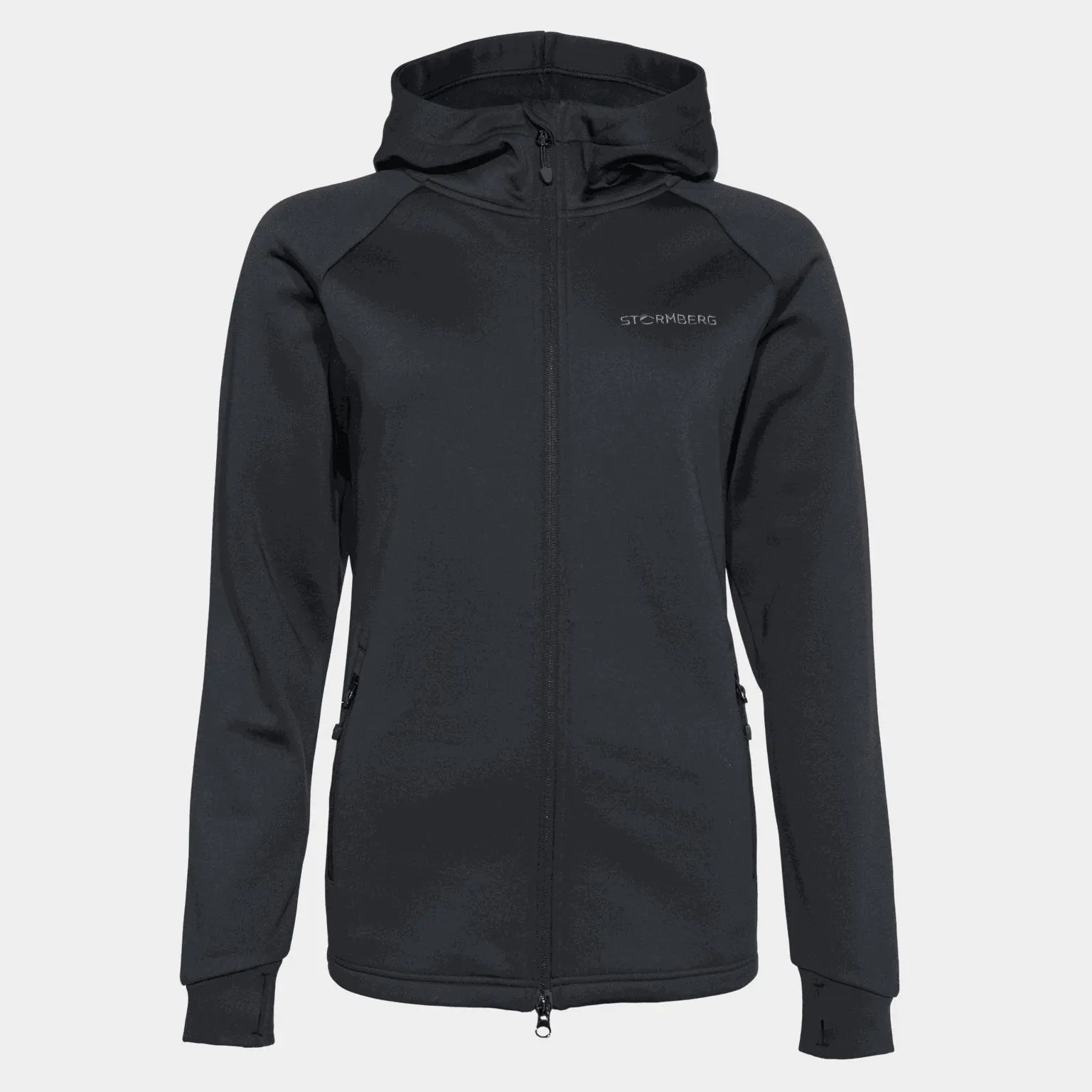 Storen Hooded Jacket naisten fleecetakki - Musta